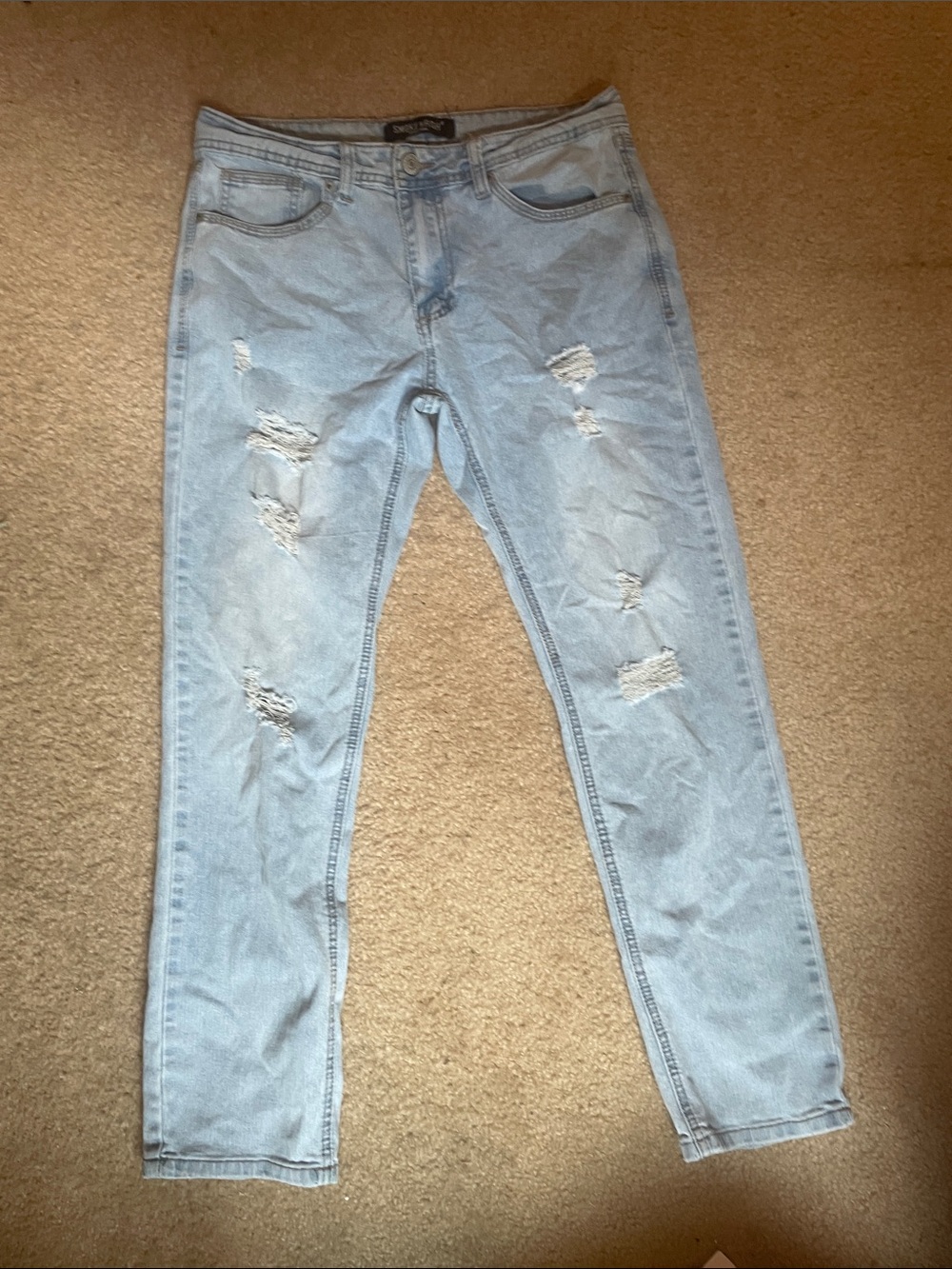Slim Ripped Light Blue Men’s Jeans